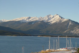 Lake Dillon Marina in the Winter
