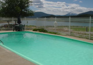 Pool overlooking Lake Dillon